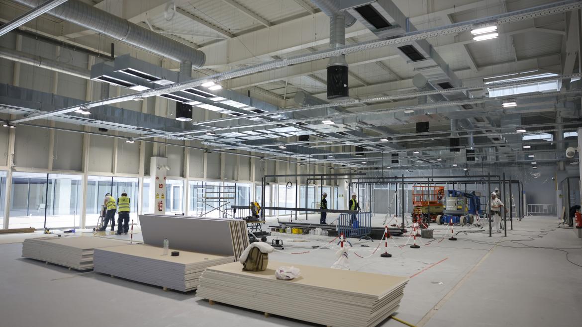 Obras del Centro de Atención Diurna para enfermos de ELA en el Hospital Zendal