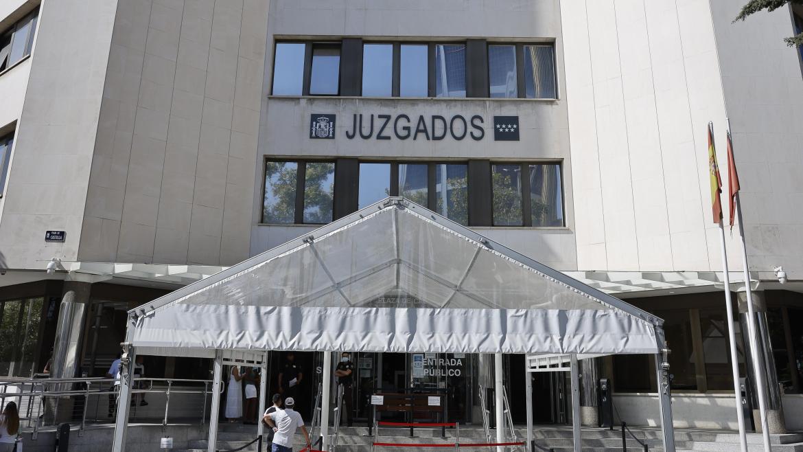 Exterior de los juzgados de Plaza de Castilla