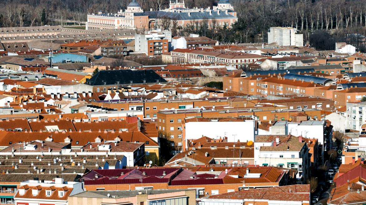 Imagen aérea de Aranjuez