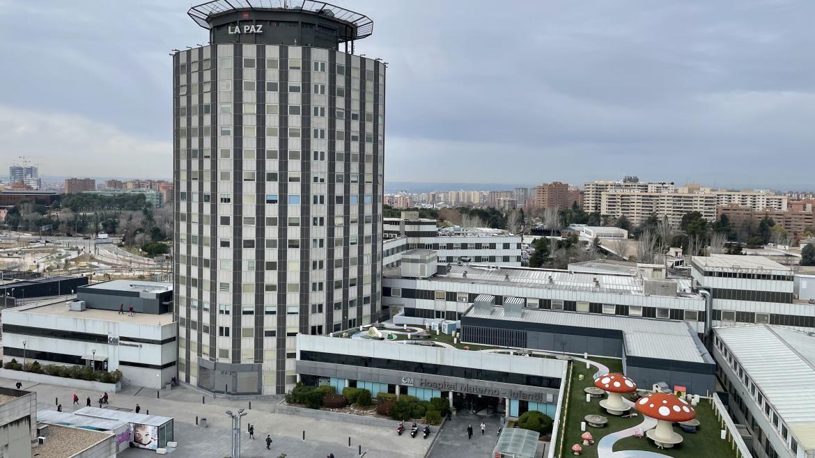 Vista aérea del Hospital La Paz