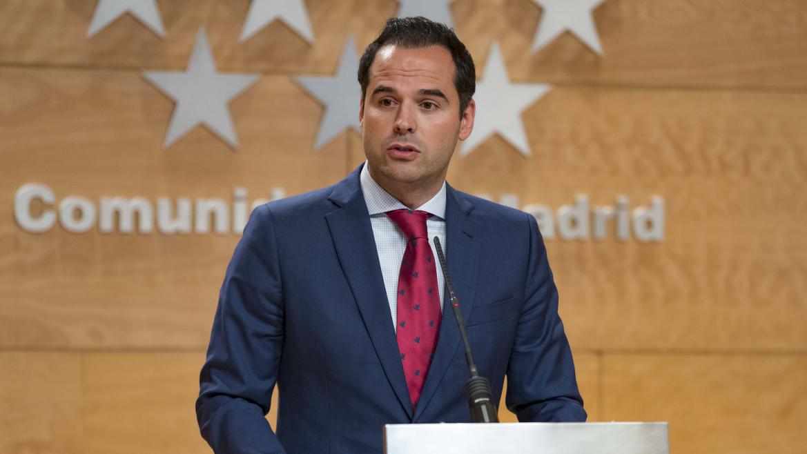Ignacio Aguado durante la rueda de prensa