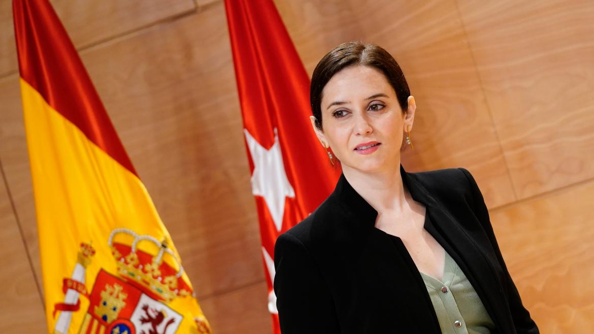 Isabel Díaz Ayuso durante un acto en la Real Casa de Correos