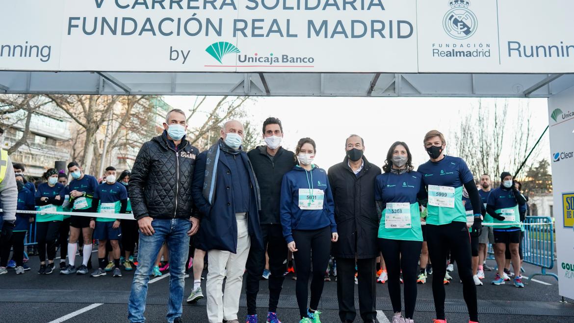 Isabel Díaz Ayuso en la Carrera Solidaria Fundación Real Madrid