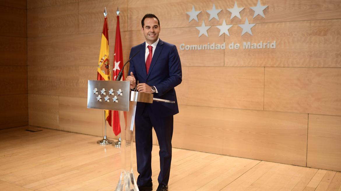 Ignacio Aguado durante la rueda de prensa posterior al Consejo de Gobierno