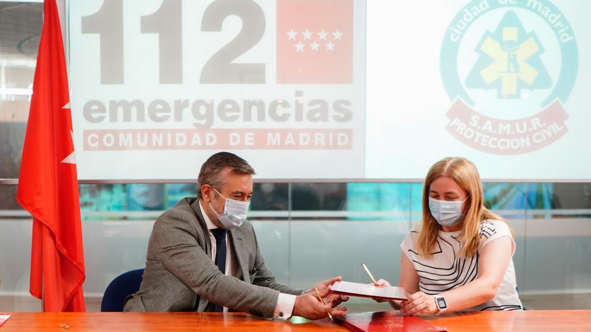  La Comunidad y el Ayuntamiento de Madrid refuerzan la coordinación de sus servicios de emergencias en la sede de la ASEM112.