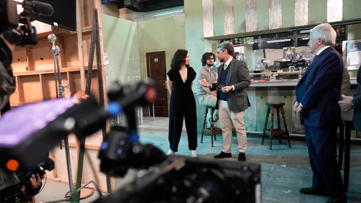 Díaz Ayuso visita la Escuela de Cinematografía y del Audiovisual de la Comunidad de Madrid La presidenta Isabel Díaz Ayuso durante su visita a la Escuela de Cinematografía y del Audiovisual de la Comunidad de Madrid