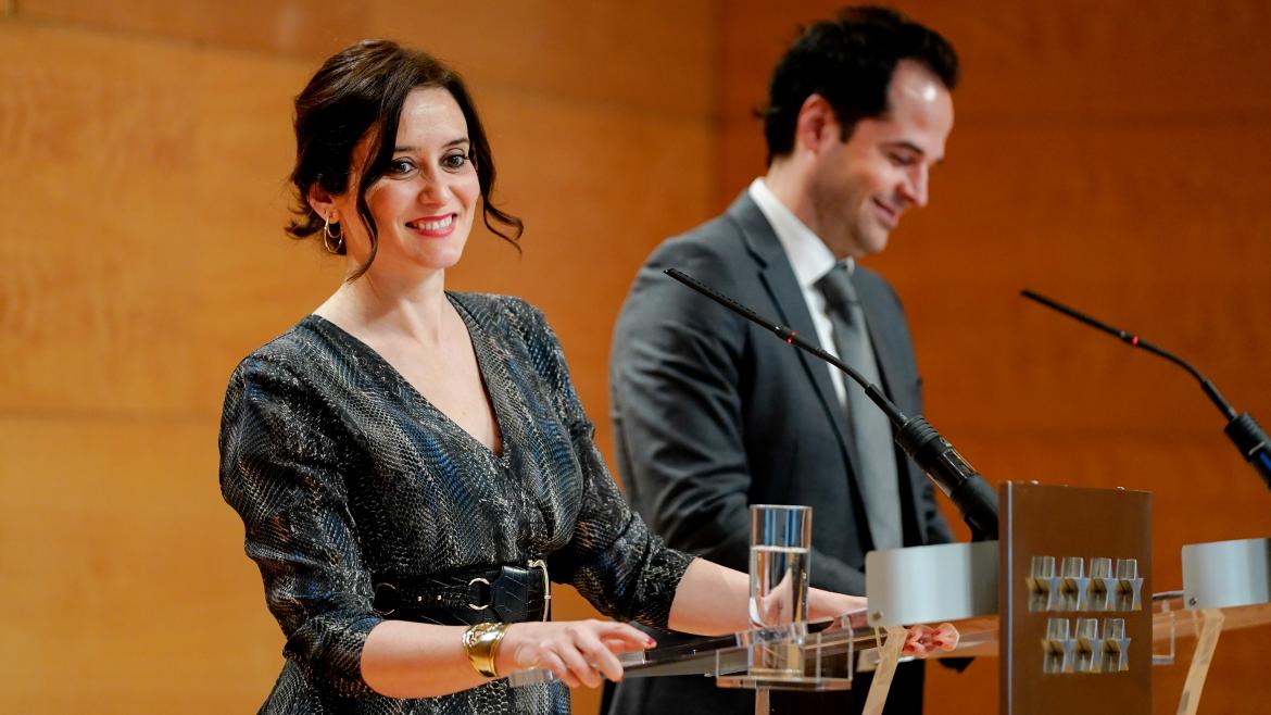 Isabel Díaz Ayuso e Ignacio Aguado