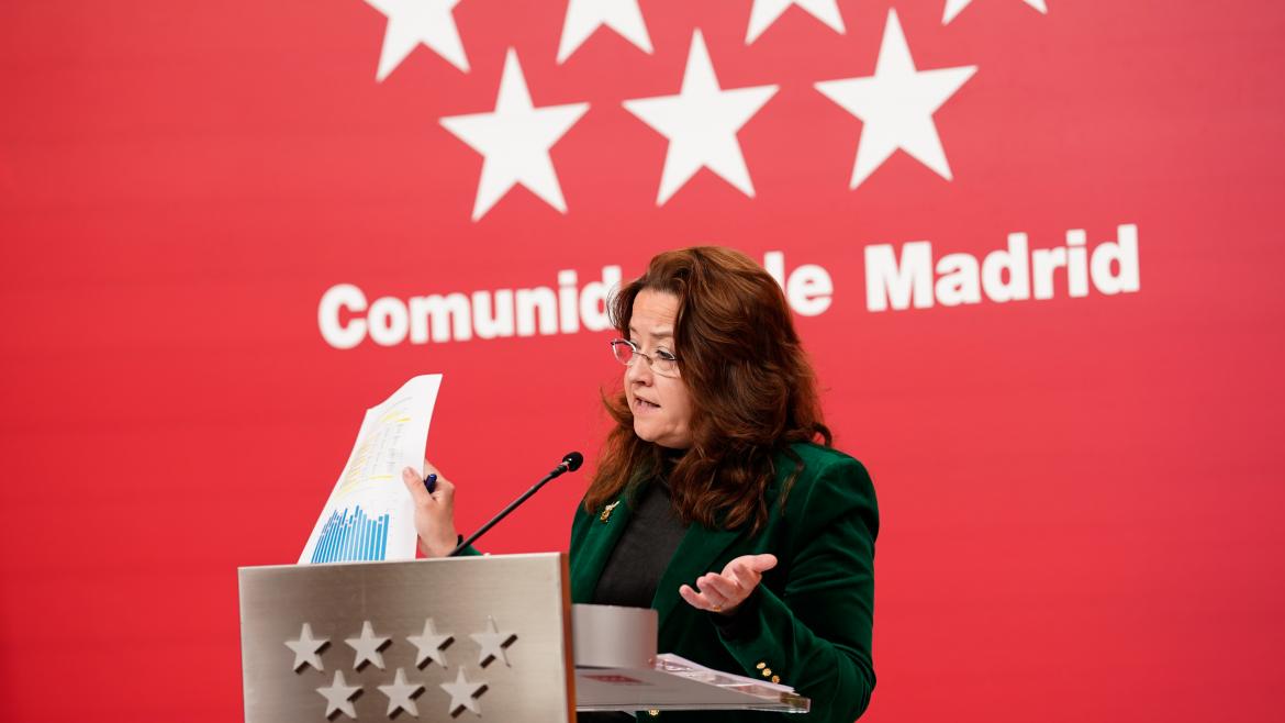 Matute en rueda de prensa La consejera Fátima Matute comparece en la Real Casa de Correos