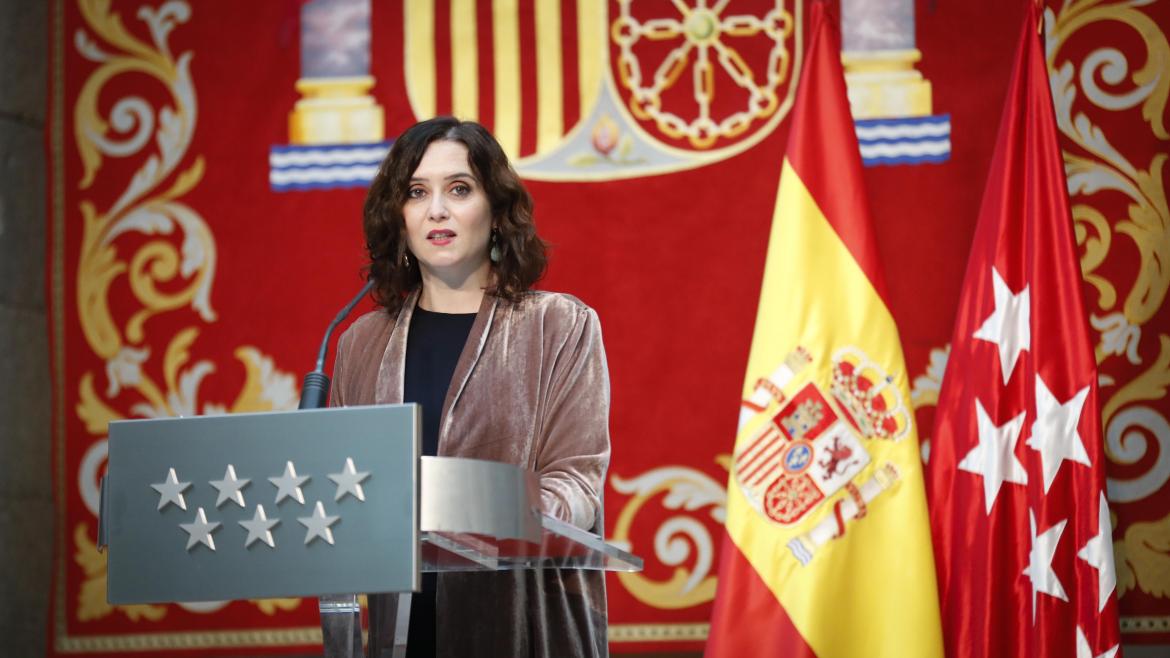 La Presidenta de la Comunidad de Madrid, Isabel Díaz Ayuso