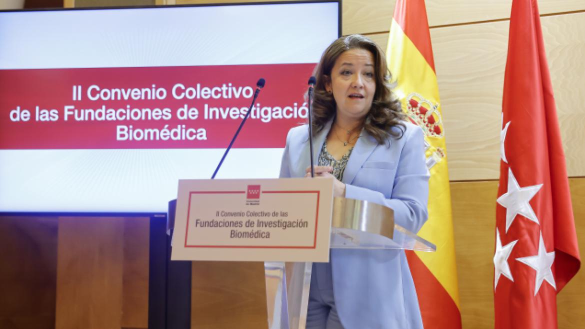 La consejera Fátima Matute firma el II Convenio Colectivo de las Fundaciones de Investigación Biomédica