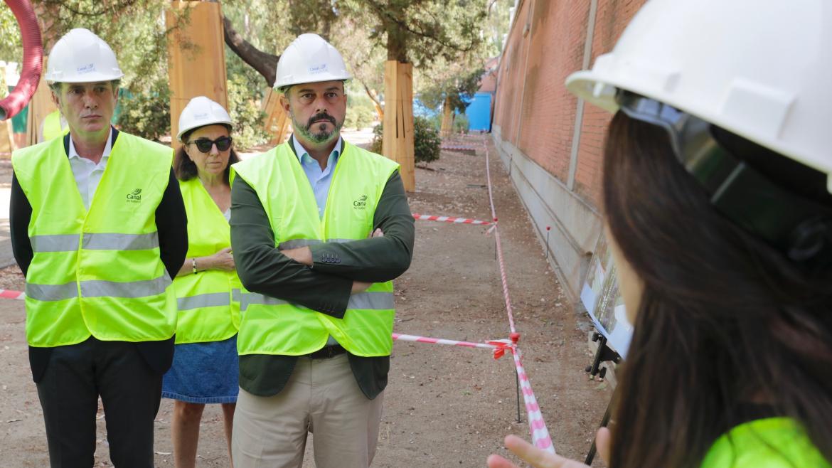 El presidente en funciones de la Comunidad de Madrid, Pedro Rollán, en las instalaciones que tiene Canal de Isabel II en la calle de Bravo Murillo