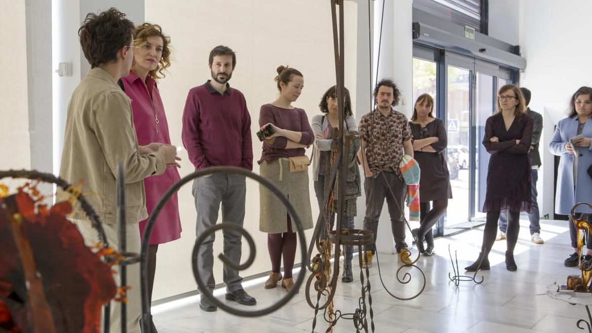 María Pardo en la inauguración de la exposición ‘We Are Still Alive, like Hydrogen and Oxygen’