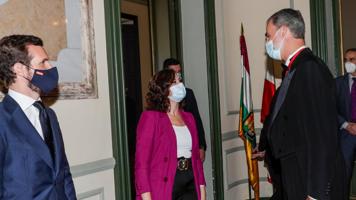 Isabel Díaz Ayuso durante el acto