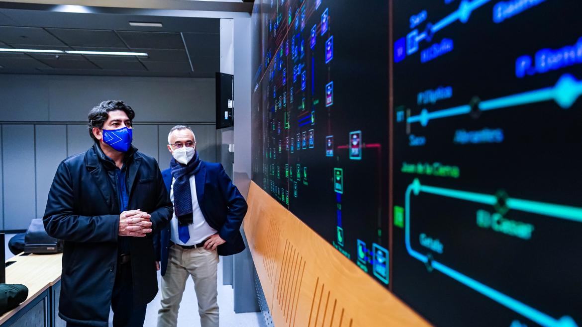 David Pérez supervisa los operativos del CITRAM y el Puesto de Mando de Metro 4