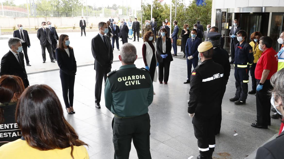 Isabel Díaz Ayuso durante la visita de SSMM los Reyes a la ASEM112
