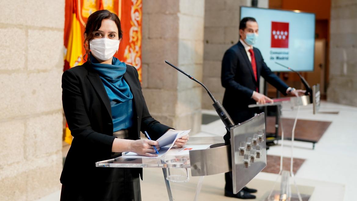 Isabel Díaz Ayuso e Ignacio Aguado Presupuestos