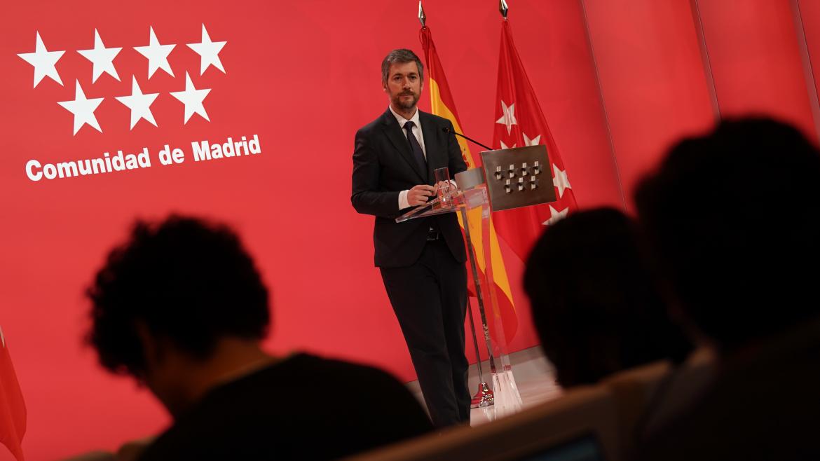 El portavoz Miguel Ángel García Martín en rueda de prensa