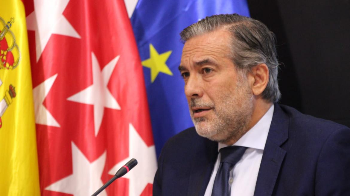 Enrique López durante su participación en el Foro Justicia ICAM