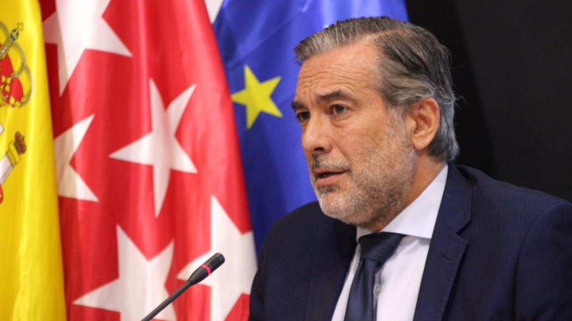 Enrique López durante su participación en el Foro Justicia ICAM