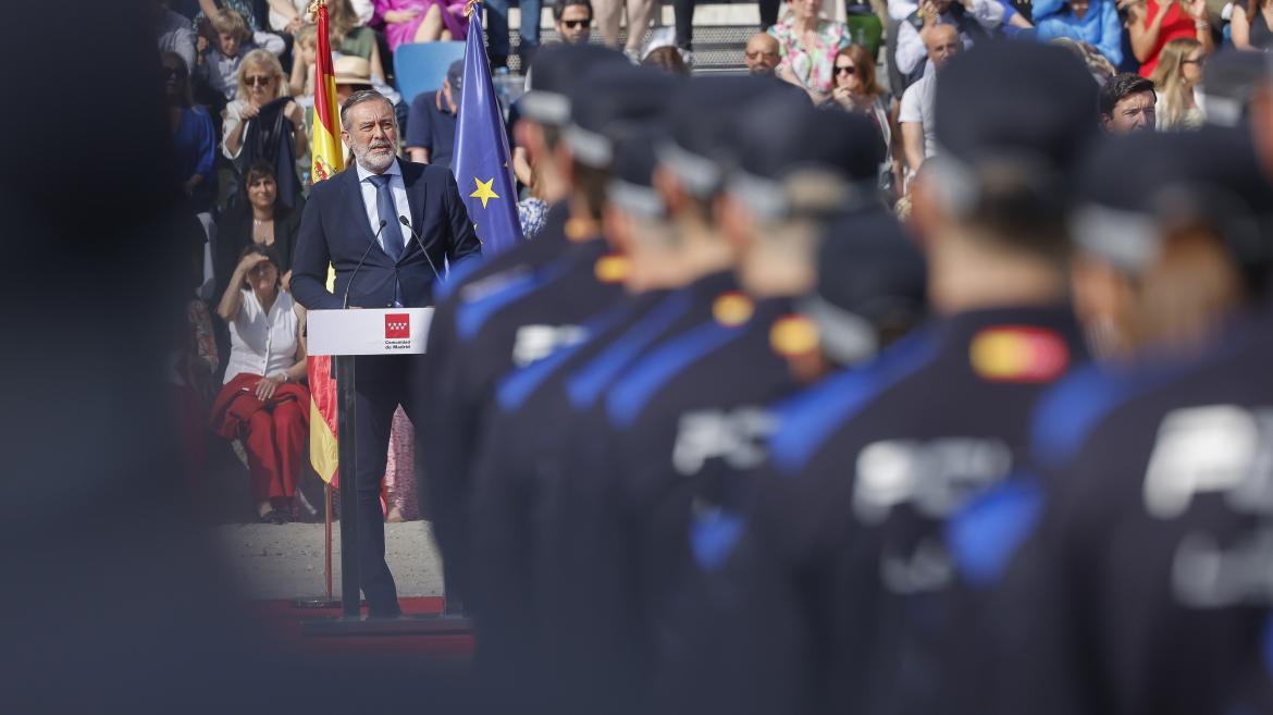 El consejero interviniendo en el acto