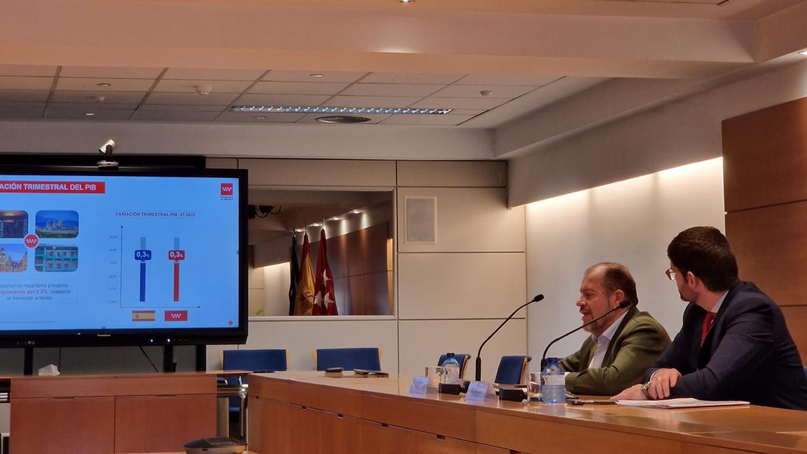 El viceconsejero Daniel Rodríguez explica los últimos datos de la Contabilidad Regional correspondientes al tercer trimestre de 2023