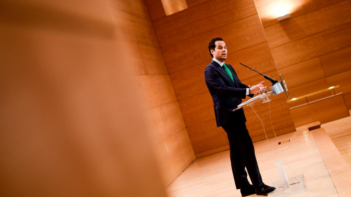 Aguado en la rueda de prensa tras el consejo de gobierno
