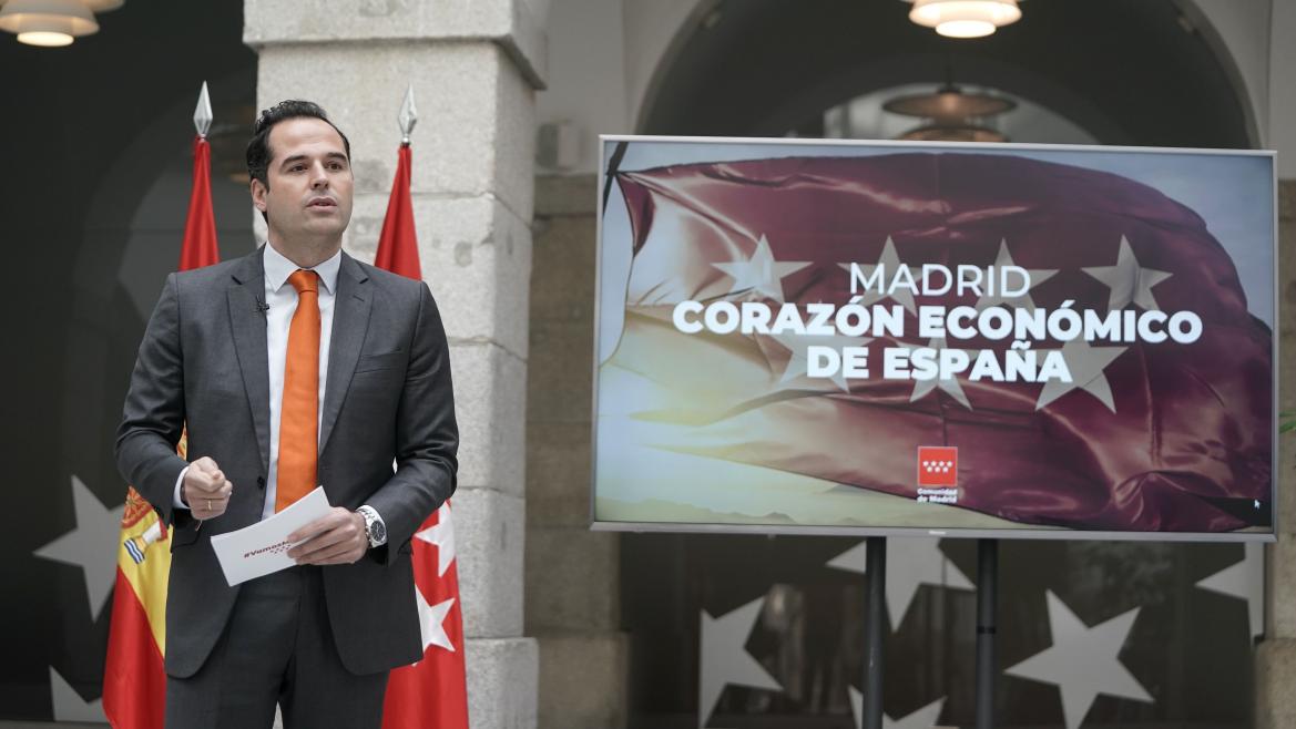 Ignacio Aguado durante la presentación del balance de la Contabilidad Regional Trimestral