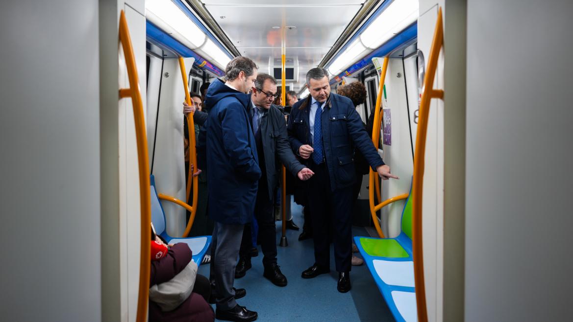 El consejero Jorge Rodrigo durante la presentación de la Campaña Cívica de Metro de Madrid