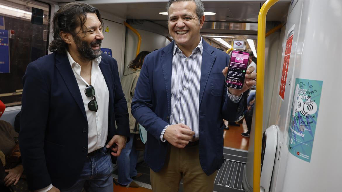 Imagen del artículo La Comunidad estrena una playlist gratuita para viajeros de Metro con las 100 canciones más emblemáticas sobre Madrid