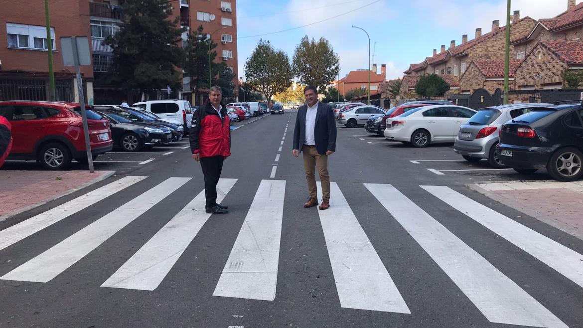 José Antonio Sánchez en un momento de su visita a Humanes de Madrid