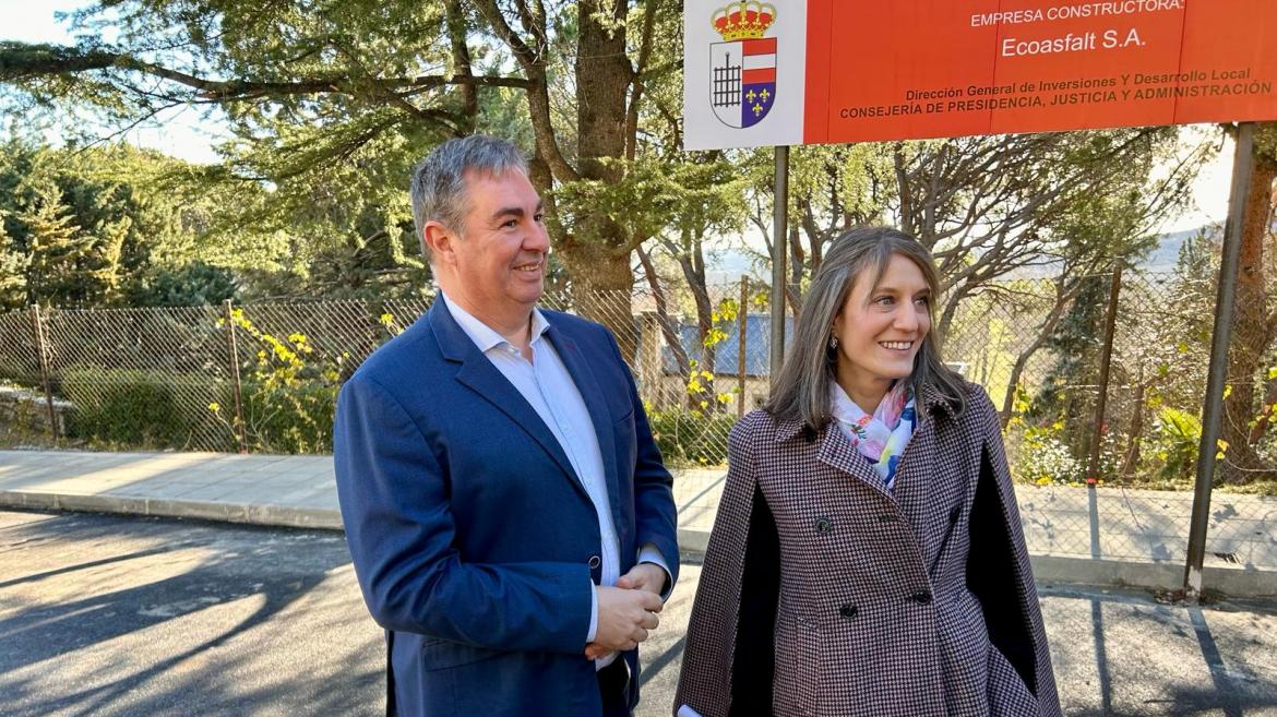El viceconsejero José Antonio Sánchez durante su visita a San Lorenzo de El Escorial