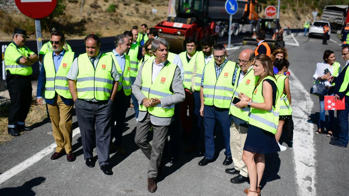Garrido visita las obras Garrido durante la visita