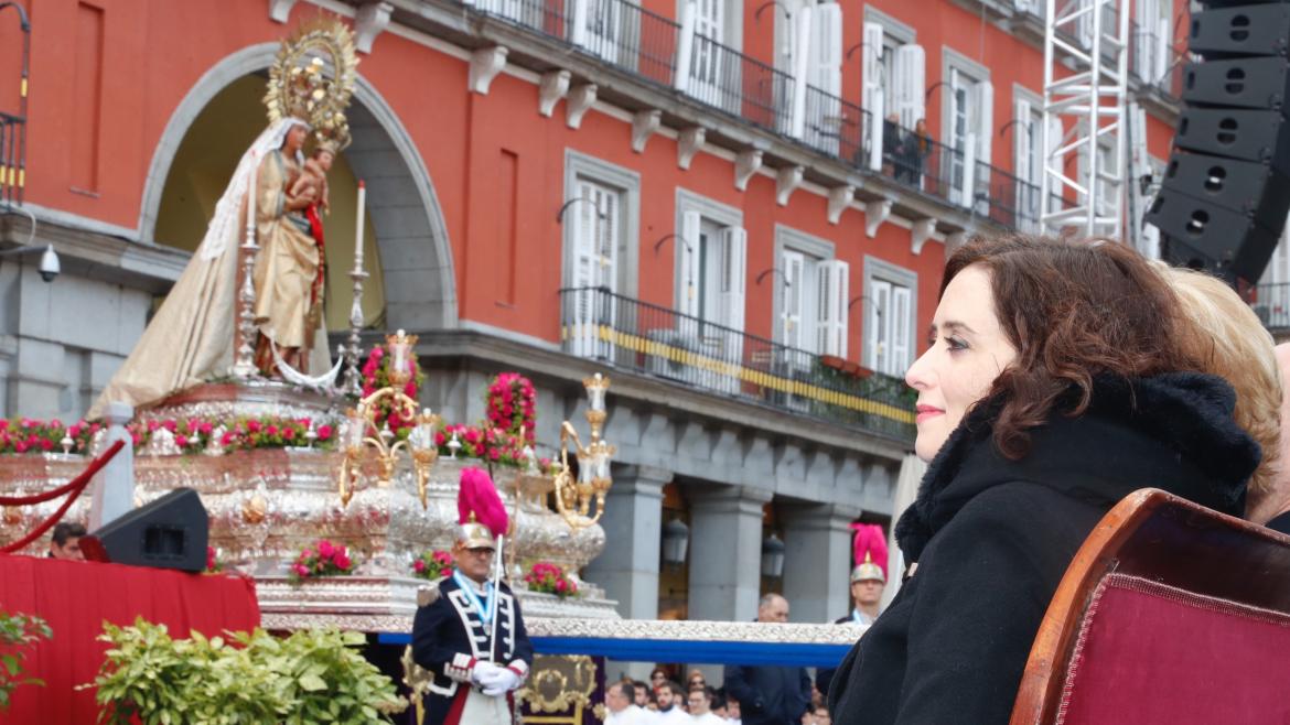 Díaz Ayuso asiste al acto principal en honor de Nuestra Señora Santa María la Real de la Almudena