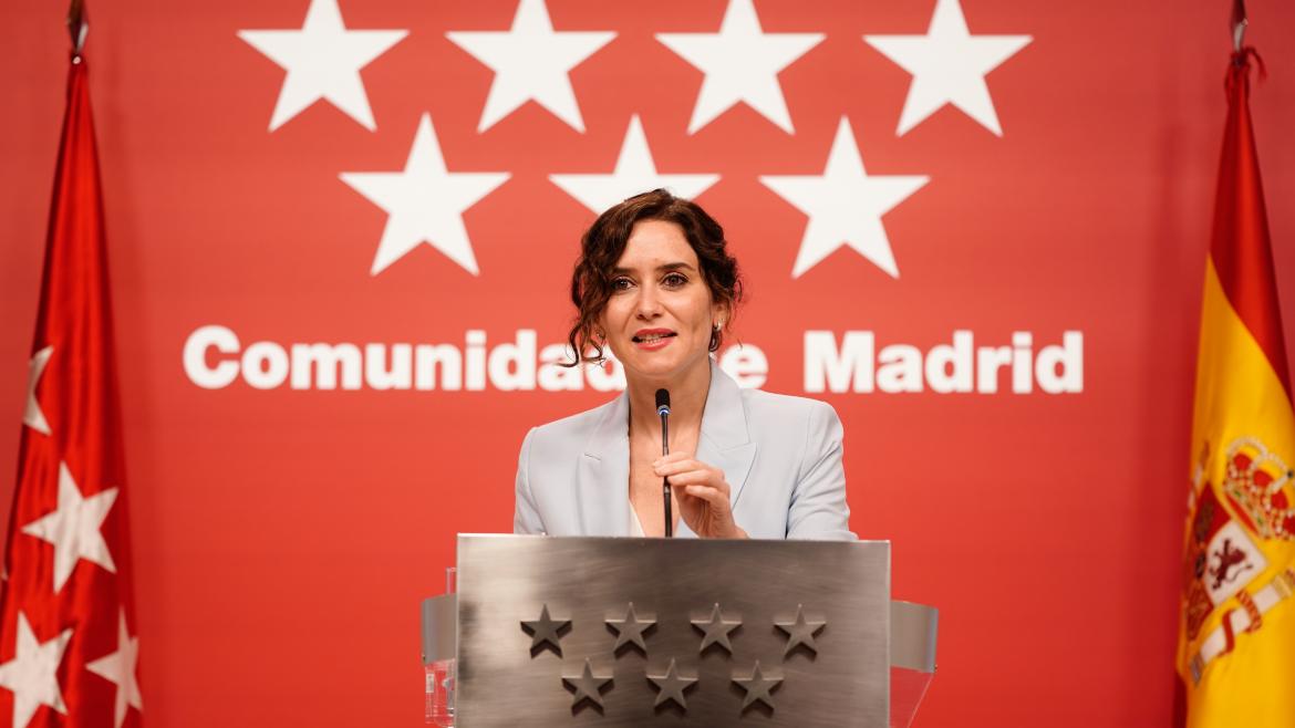 Isabel Díaz Ayuso comparece en rueda de prensa