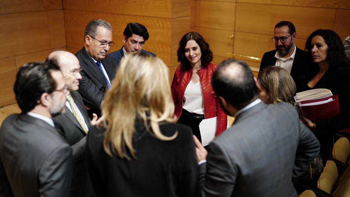 Isabel Díaz Ayuso durante la rueda de prensa posterior al Consejo de Gobierno