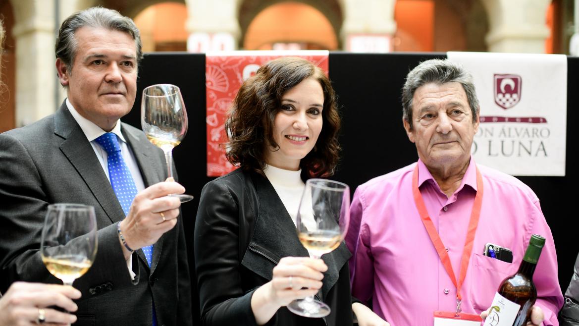 Isabel Díaz Ayuso inaugura la XX Edición del Salón del Vino Isabel Díaz Ayuso durante la inauguración de la XX Edición del Salón del Vino