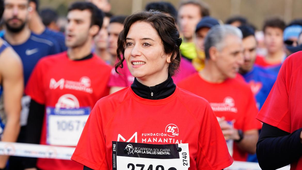 Isabel Díaz Ayuso participa en la IX Carrera por la Salud Mental Isabel Díaz Ayuso durante la IX Carrera por la Salud Mental