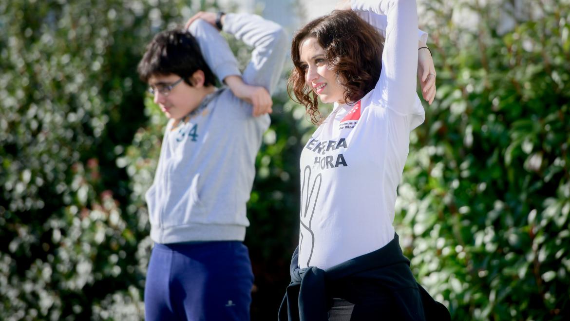 Isabel Díaz Ayuso visita el Instituto Santamarca
