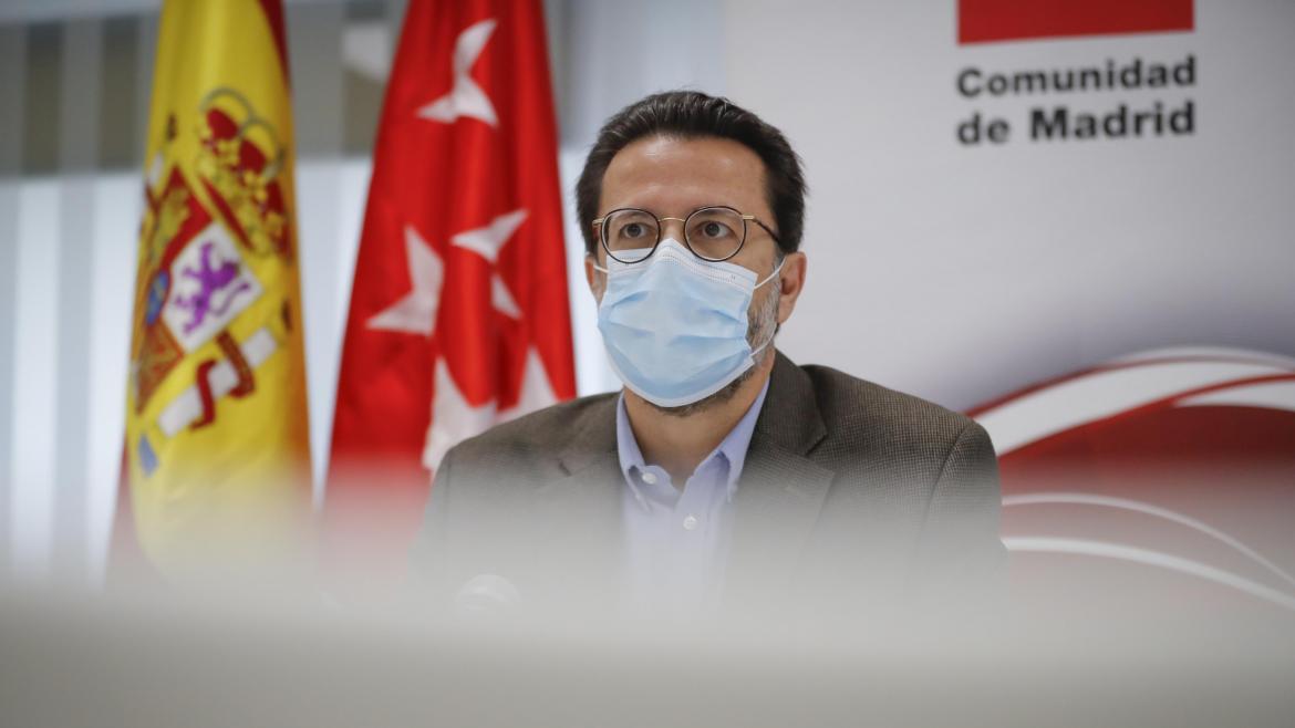 Javier Fernández-Lasquetty ofrece una rueda de prensa