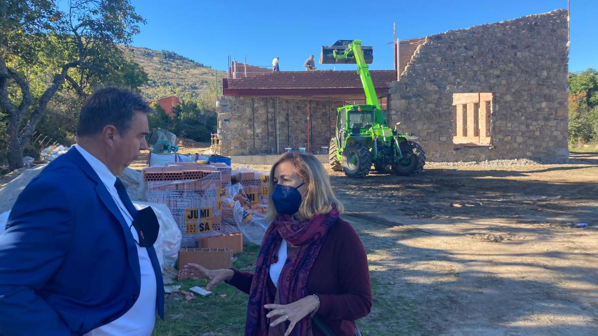 José Antonio Sánchez durante su visita a Canencia y Rascafría