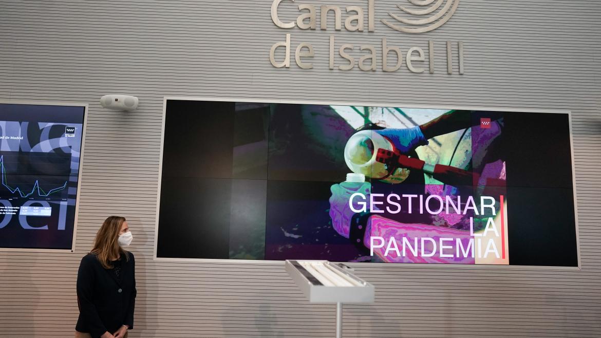 La Comunidad de Madrid publicará semanalmente los datos de presencia de COVID-19 en aguas residuales Paloma Martín presenta la web del Plan VIGÍA del Canal de Isabel II