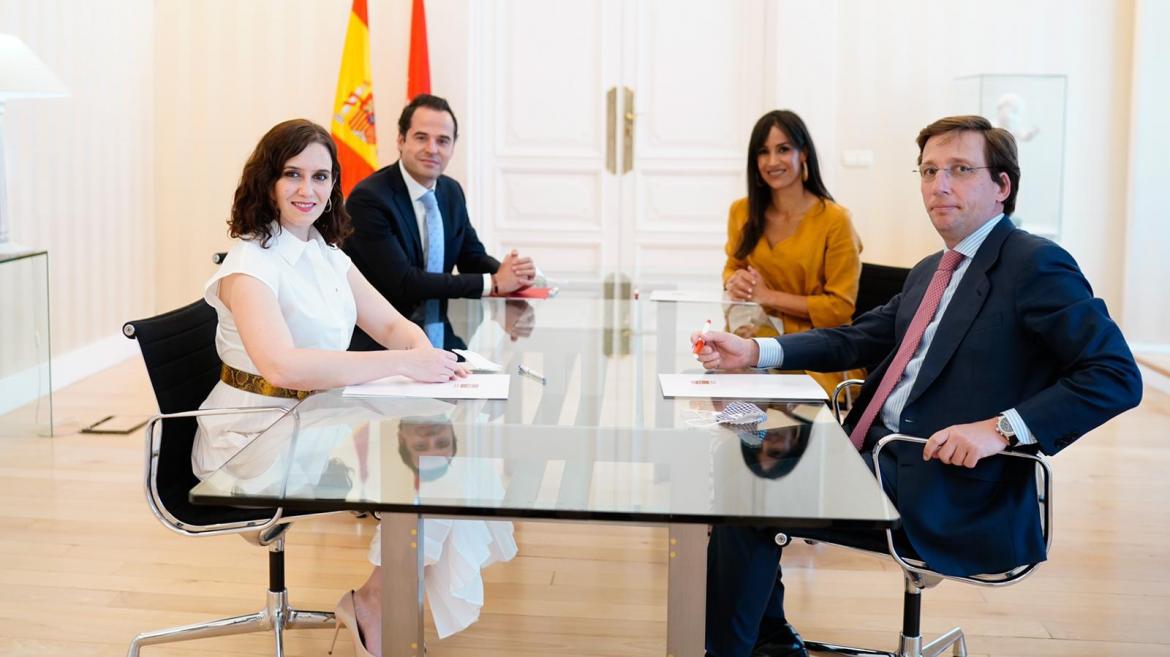 Encuentro entre la Comunidad de Madrid y el Ayuntamiento de Madrid en la Real Casa de Correos