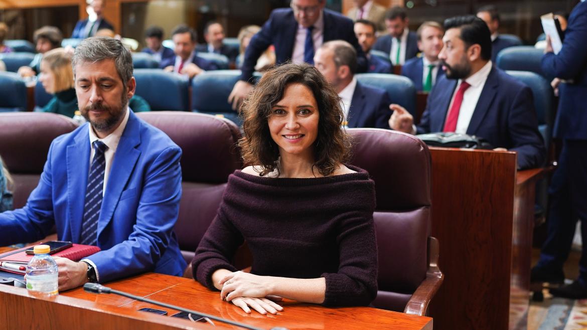 Díaz Ayuso en la Asamblea de Madrid La presidenta Isabel Díaz Ayuso durante un pleno de la Asamblea de Madrid