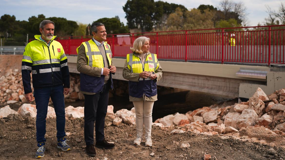 Imagen del artículo La Comunidad de Madrid inaugura el puente sobre el arroyo Culebro afectado por la DANA y la tormenta Aline