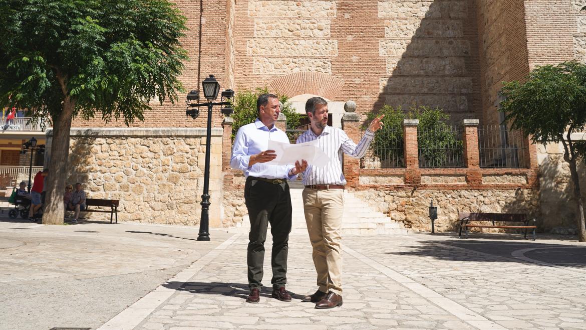 García Martín con el alcalde de Tielmes