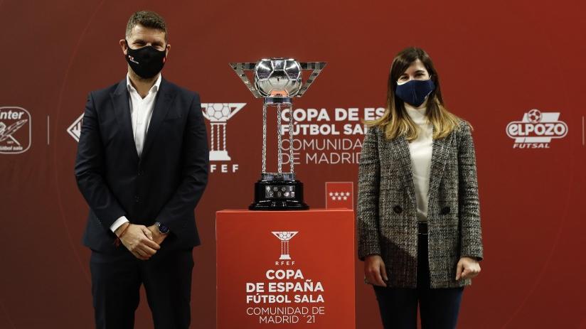 Roberto Nuñez en el sorteo de la Copa de España 2021