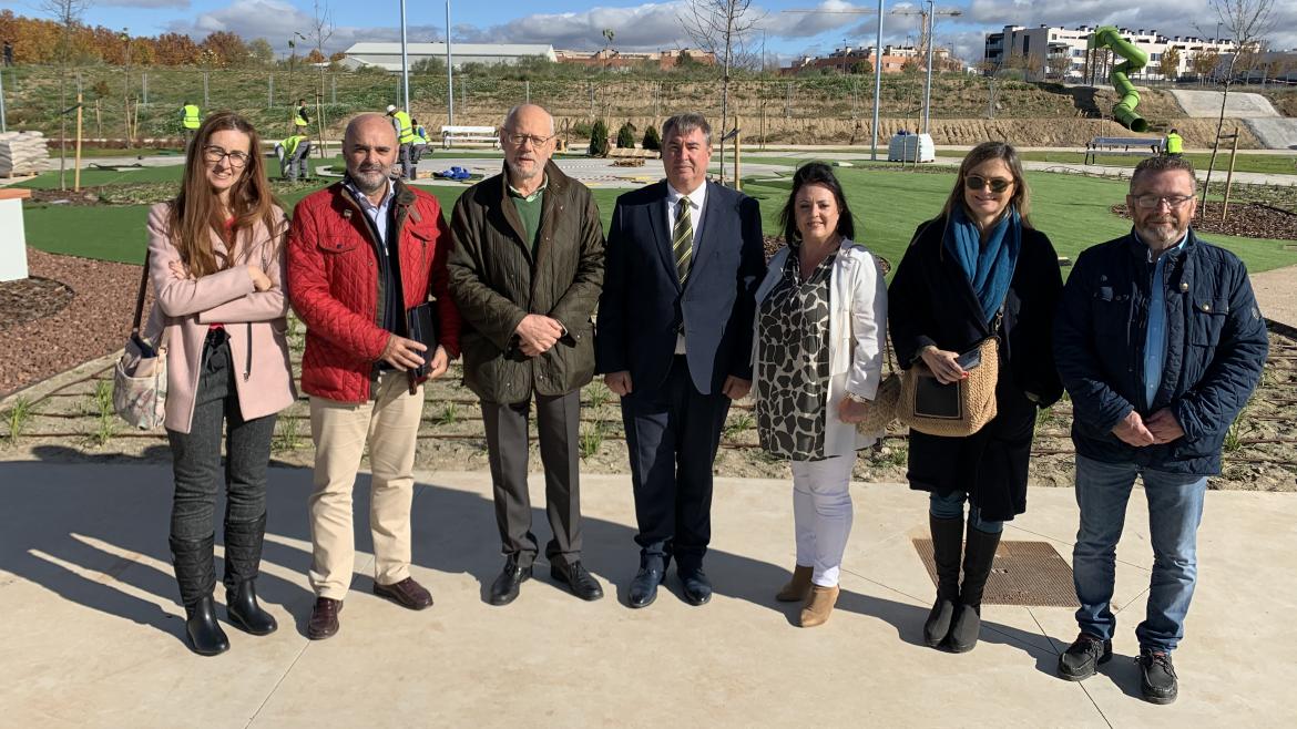 José Antonio Sánchez en un momento de su visita a Villalbilla