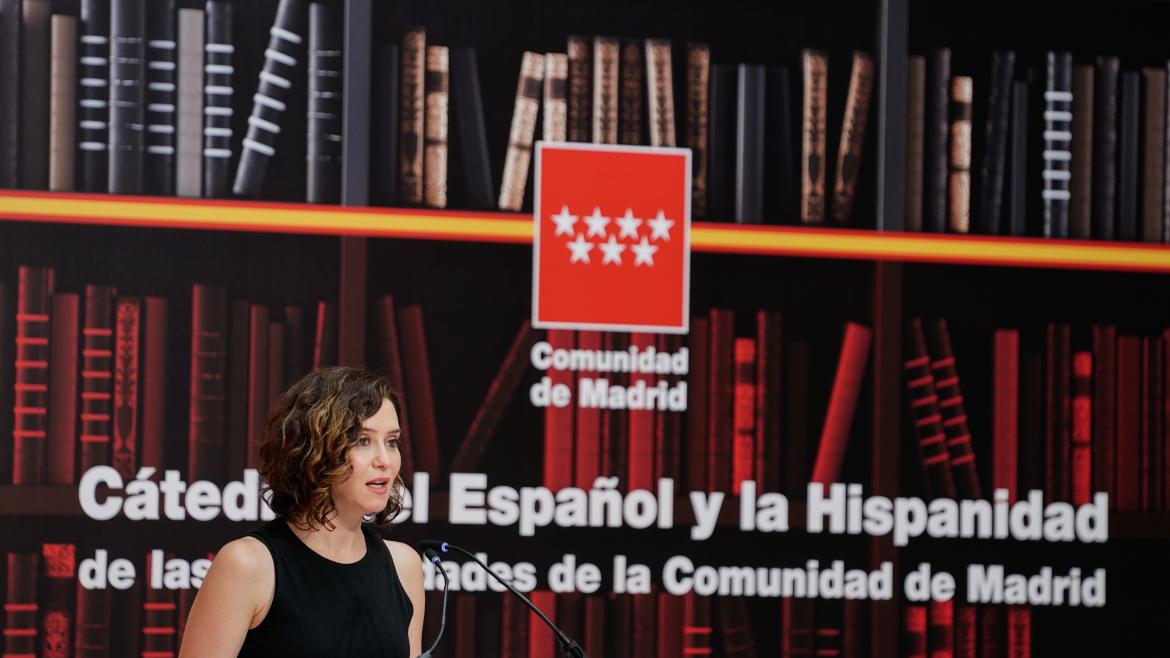 La presidenta durante su intervención en el acto