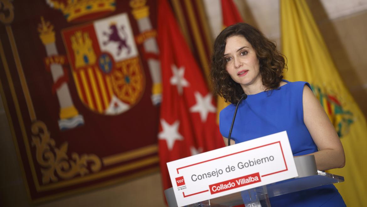 La presidenta durante su intervención