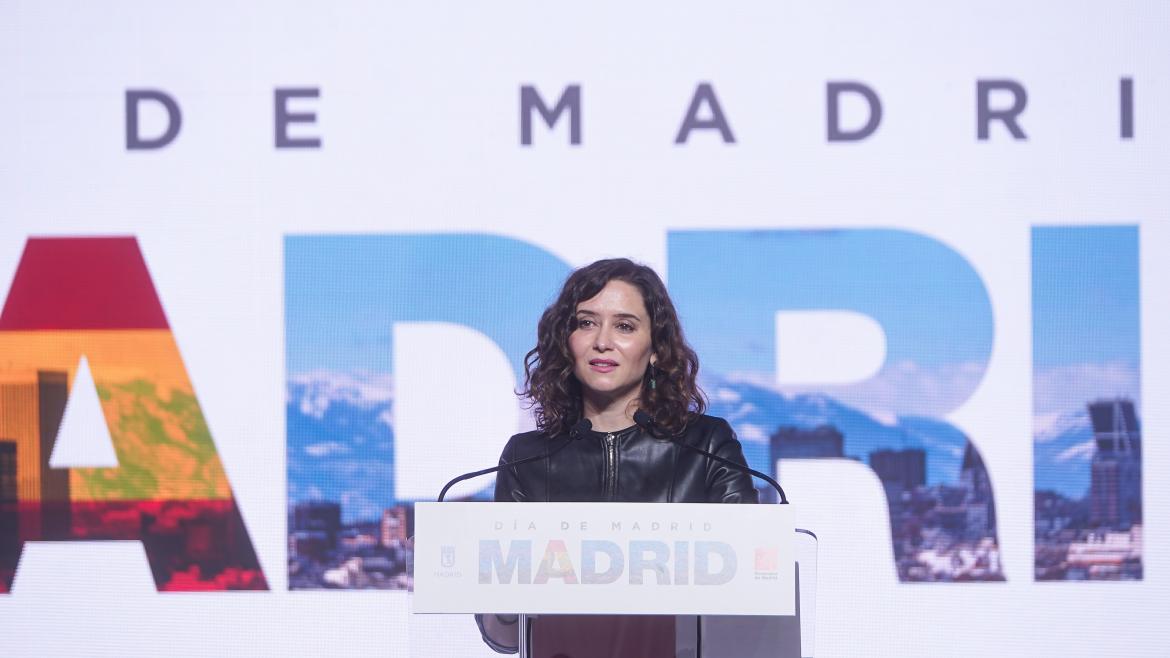La presidenta en la presentación de FITUR